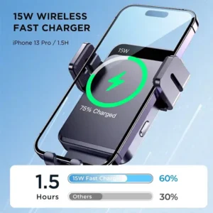 JOYROOM JR-ZS219 Three-axis electric wireless charging car holder