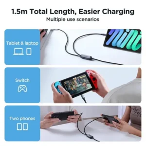 JOYROOM SA21 Speedy Series 100W 2-in-1 Fast Charging Cable