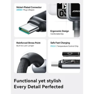 JOYROOM StarFlight Series S-A55 100W Fast Charging Data Cable 1.2M