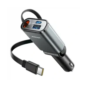 Joyroom JR-CCL07 60W 3-in-1 Retractable Cable Car Charger