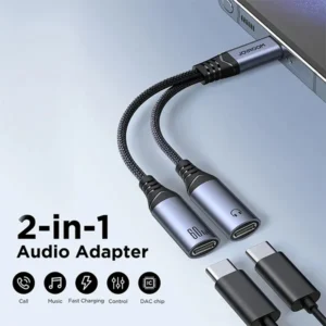 Joyroom SY-C03 2-in-1 Audio Adapter (Type-C to Dual Type-C)