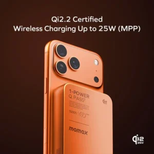 Momax 1-Power Q.Pass² 10000mAh Qi2 25W Magnetic Wireless Battery Pack