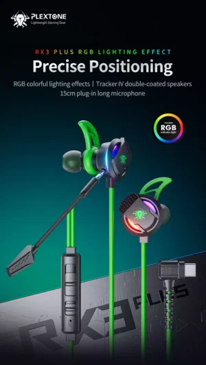 Plextone RX3 PLUS Type-C Wired Gaming Earphone