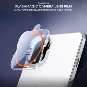 SmartDevil Flash Magic Camera Lens Protector for Oneplus Ace 6 – 2 Pack