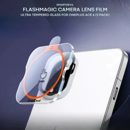 SmartDevil Flash Magic Camera Lens Protector for Oneplus Ace 6 – 2 Pack