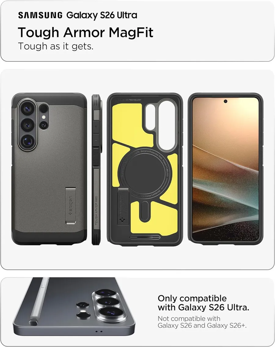 Spigen Samsung Galaxy S26 Ultra Tough Armor Case - Magfit