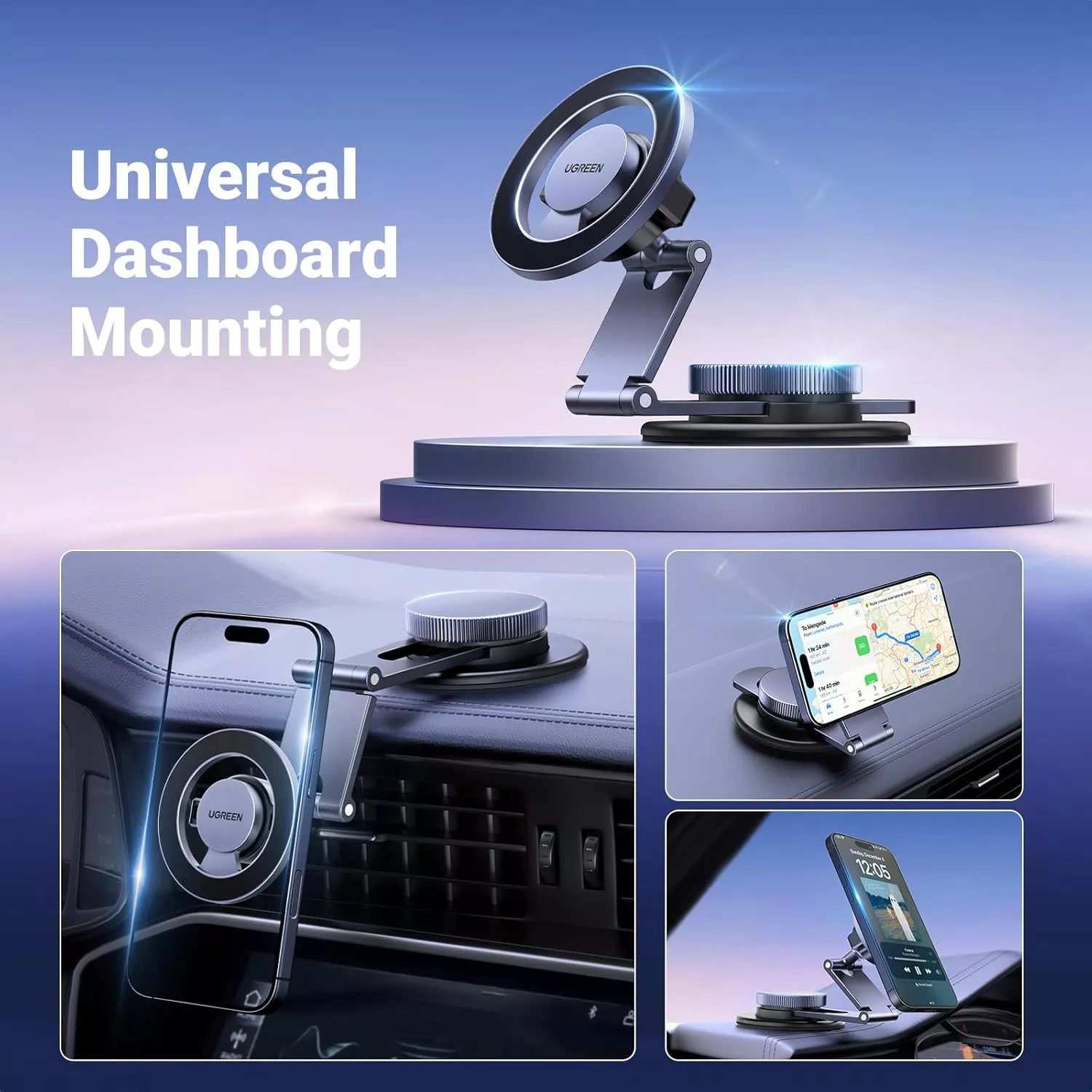 UGREEN LP865 Dashboard Magnetic Car Phone Mount