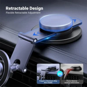 UGREEN Magnetic 360 Rotatable + Retractable Car Phone Holder - Image 4