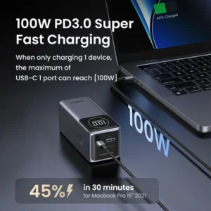UGREEN PB725 Nexode 20000mAh 100W Power Bank with Display (45208) - Image 4