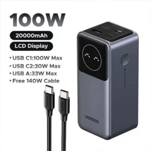 UGREEN PB725 Nexode 20000mAh 100W Power Bank with Smart Digital Display (45208)
