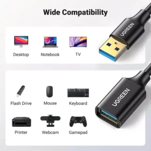 UGREEN US129 USB 3.0 Extension Male Cable (30127) - Image 5