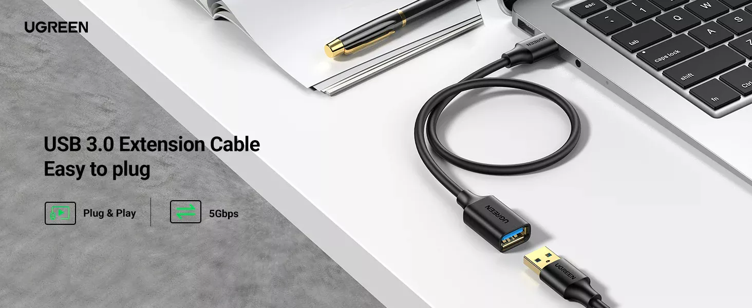 UGREEN US129 USB 3.0 Extension Male Cable (30127)