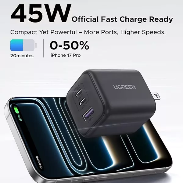 UGREEN X527 45W 3-Port GaN Fast Charger