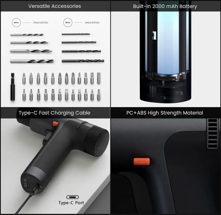 Xiaomi Mijia Cordless Electric Drill 2000mAh Smart Display