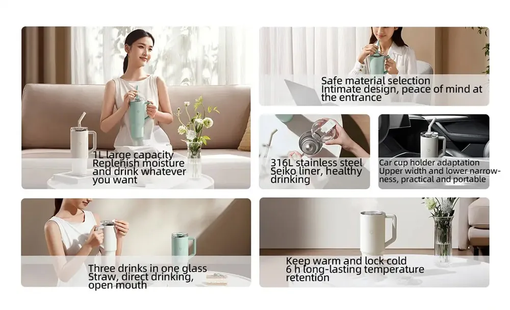 Xiaomi Mijia Straw Cup 1L