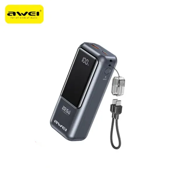 Awei PA-100 20000mAh 22.5W Portable Fast Charging Power Bank 1 Awei PA-100 20000mAh 22.5W Portable Fast Charging Power Bank