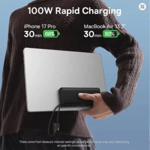 Baseus FC41 100W 20000mAh Power Bank Built-in Type-c & Lightnign Cable