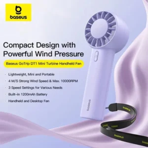 Baseus Fan GoTrip DT1 Mini Turbine Handheld Fan