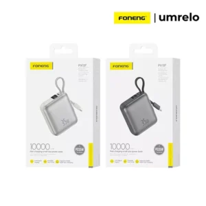 Foneng PX137 10000mAh 35W Power Bank With Built-in Type-C Cable
