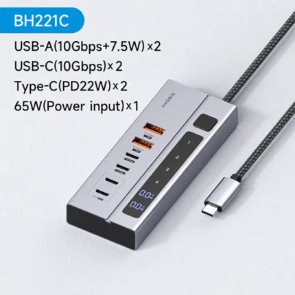 Hagibis BH221C USB-C Multi-Hub 10Gbps Powered Docking Station