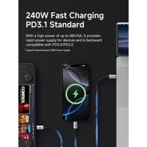 Hagibis TCC10 USB 2.0 Type-C 240W Fast Charging Cable