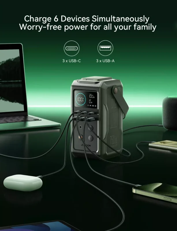 JOYROOM JR PBF10 PD100W 75000mAh Power Bank with Night Light 4
