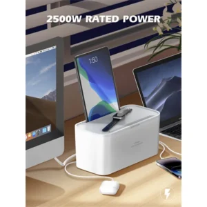 LDNIO SN5311W Smart Outlets Power Socket Storage Box With Wireless Charging - Image 4