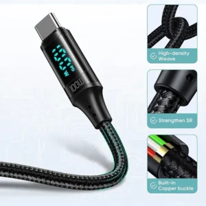 Mcdodo CA-1100 100W Type-C To Type-C Digital Display Fast Charging Cable