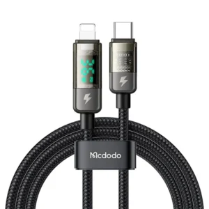 Mcdodo CA-3600 36W Digital Auto Power Off Type-C to lightning Transparent Data Cable