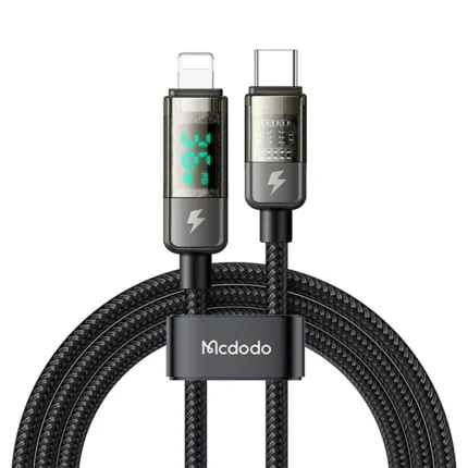 Mcdodo CA-3600 36W Digital Auto Power Off Type-C to lightning Transparent Data Cable