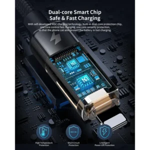 Mcdodo CA-3600 36W Digital Auto Power Off Type-C to lightning Transparent Data Cable