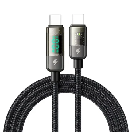 Mcdodo CA-3610 100W Digital Auto Power Off Type-C to Type-C Transparent Data Cable