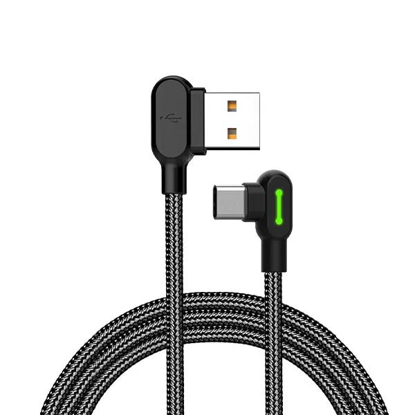 Mcdodo-CA-528-90-Degree-Led-USB-to-Type-C-Gaming-Cable-1 Mcdodo CA-528 90 Degree Led USB to Type-C Gaming Cable