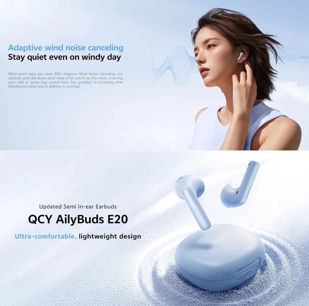 QCY Ailybuds E20 ANC Wireless Earbuds HT13