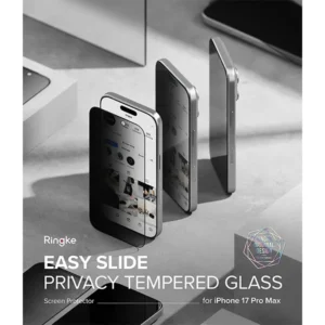 Ringke iPhone 17 Pro Max Easy Slide Privacy Screen Protector (2Pcs Pack)