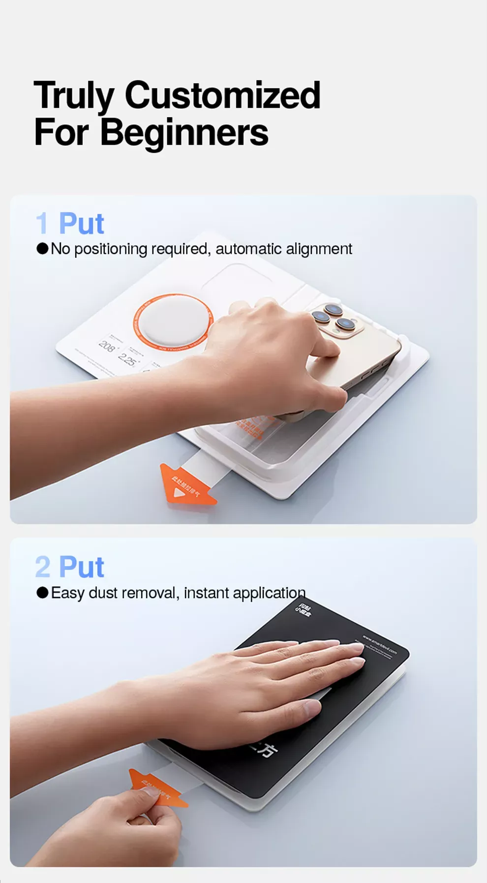 SmartDevil Samsung Galaxy S26 Ultra Clear Tempered Glass Film Smartpull Box Auto-Dust Removal Kit