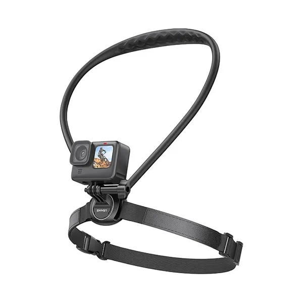 Usams-JOY01-Neck-Mount-Camera-Holder-1 Usams JOY01 Neck Mount Camera Holder - Image 1