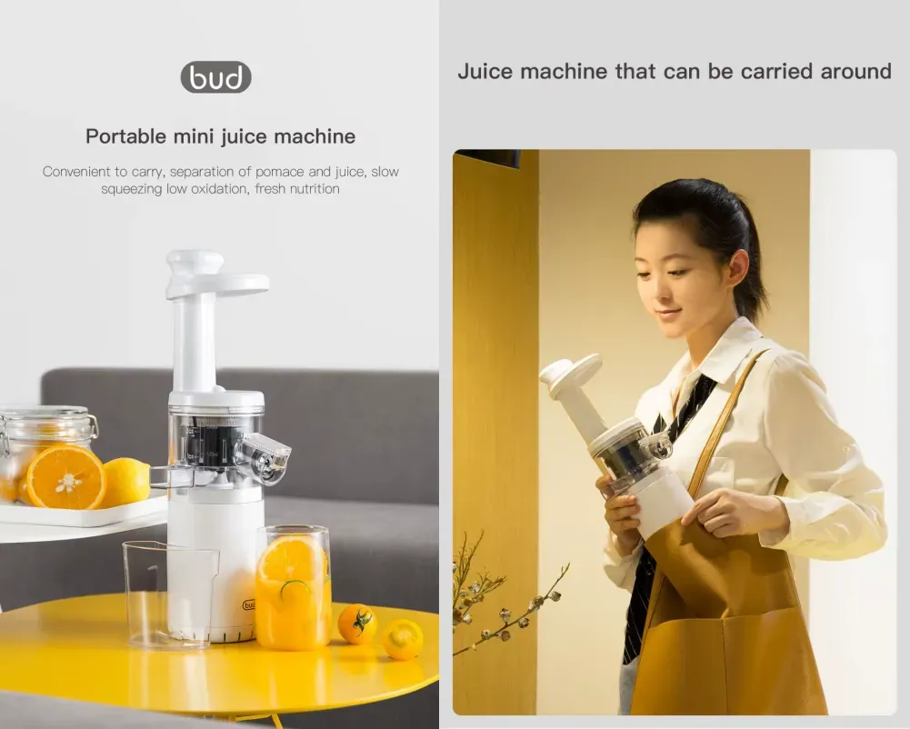 Xiaomi BJ08 Bud Portable Mini Electric Slow Juicer Blender