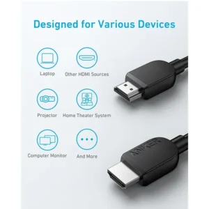 Anker 8K HDMI Cable 48Gbps Ultra High-Speed 6FT - A8742