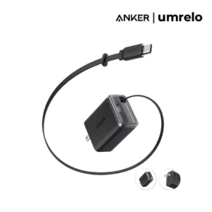 Anker Nano 35W Charger with Built-In Retractable USB-C Cable