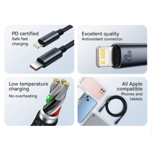 Baseus Minimalist Series 20W Type-C to iP Fast Charging Data Cable