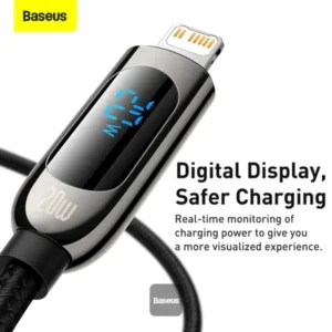 Baseus PD 20W USB-C to Lightning Cable with LED Display