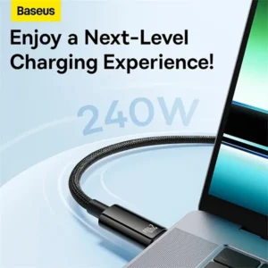 Baseus Tungsten Gold 240W Type-C to Type-C Fast Charging Data Cable