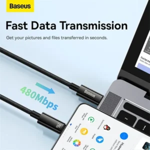 Baseus Tungsten Gold 240W Type-C to Type-C Fast Charging Data Cable