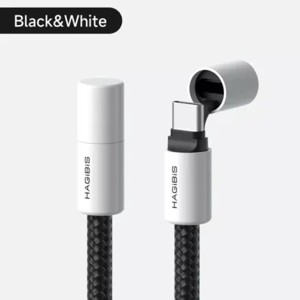 Hagibis 240W USB-C to USB-C Fast Charging Data Cable with Protective Cap
