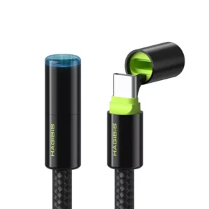 Hagibis 240W USB-C to USB-C Fast Charging Data Cable with Protective Cap