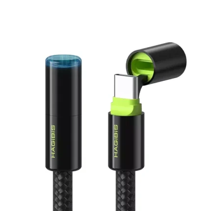Hagibis 240W USB-C to USB-C Fast Charging Data Cable with Protective Cap