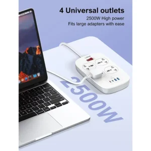 LDNIO SC4407C Universal Outlet 45W USB Power Strip - Image 3