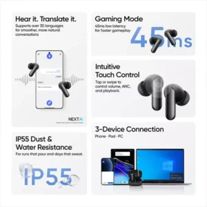 realme Buds Air 8 Pro - Flagship 55dB ANC True Wireless Earbuds - Image 8
