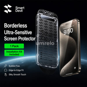 SmartDevil Clear Dust-Free Screen Protector for iPhone 17 Pro and iPhone 17 Pro Max with Easy Installation Tool